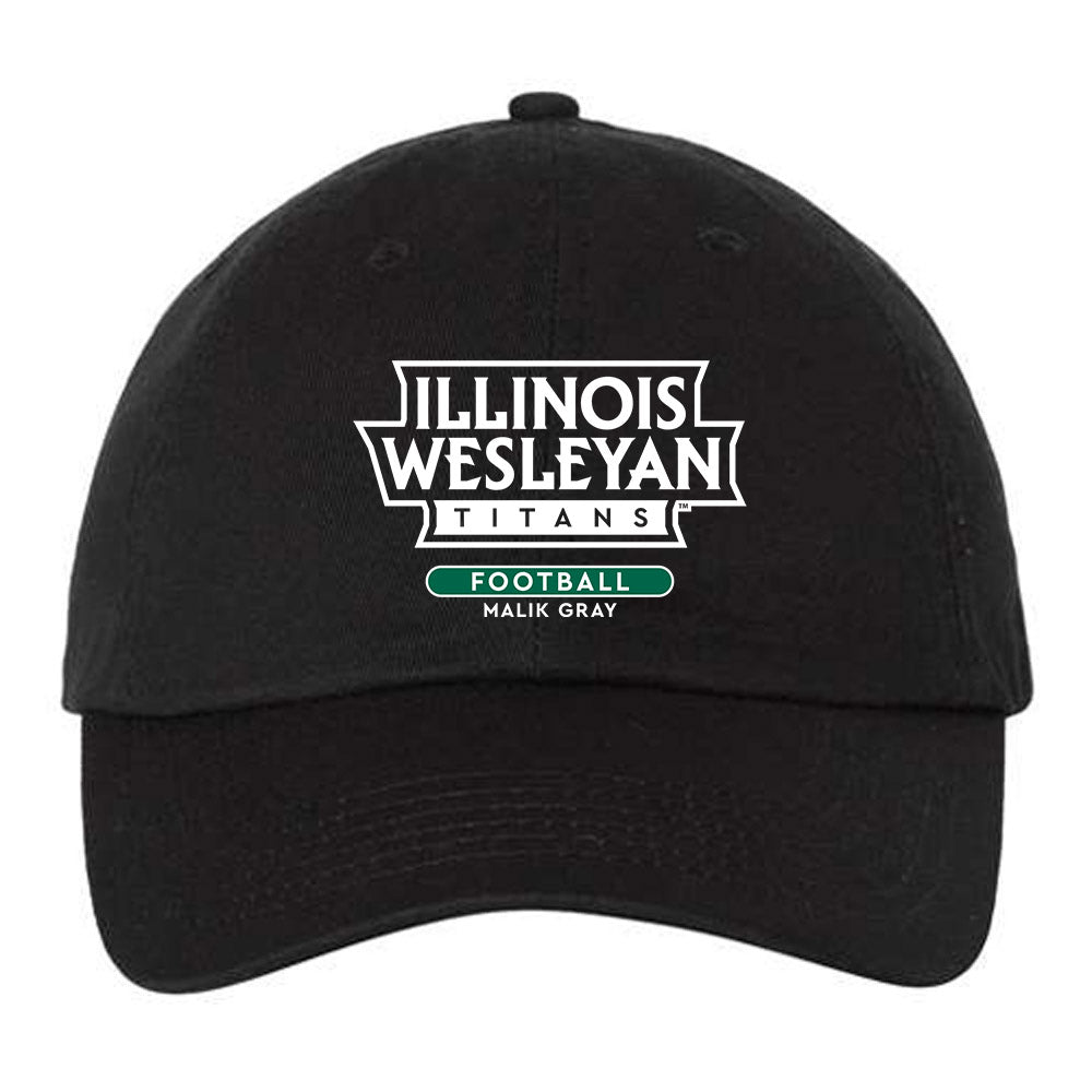 Illinois Wesleyan - NCAA Football : Malik Gray - Dad Hat-0