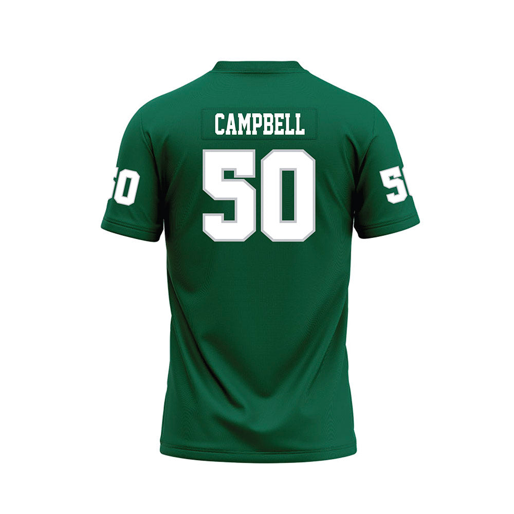 Illinois Wesleyan - NCAA Football : Tre Campbell - Green Premium Football Jersey-1