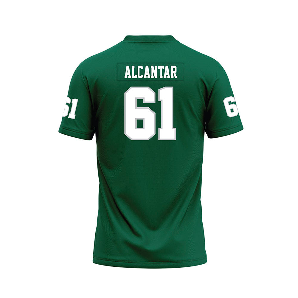 Illinois Wesleyan - NCAA Football : Jacob Alcantar - Green Premium Football Jersey-1