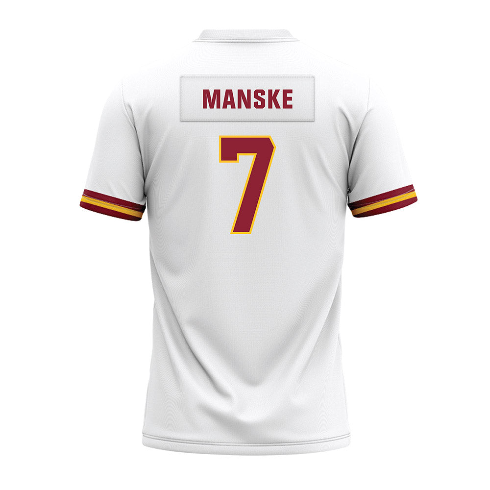 Iowa State - NCAA Football : Alex Manske - White Premium Football Jersey-1