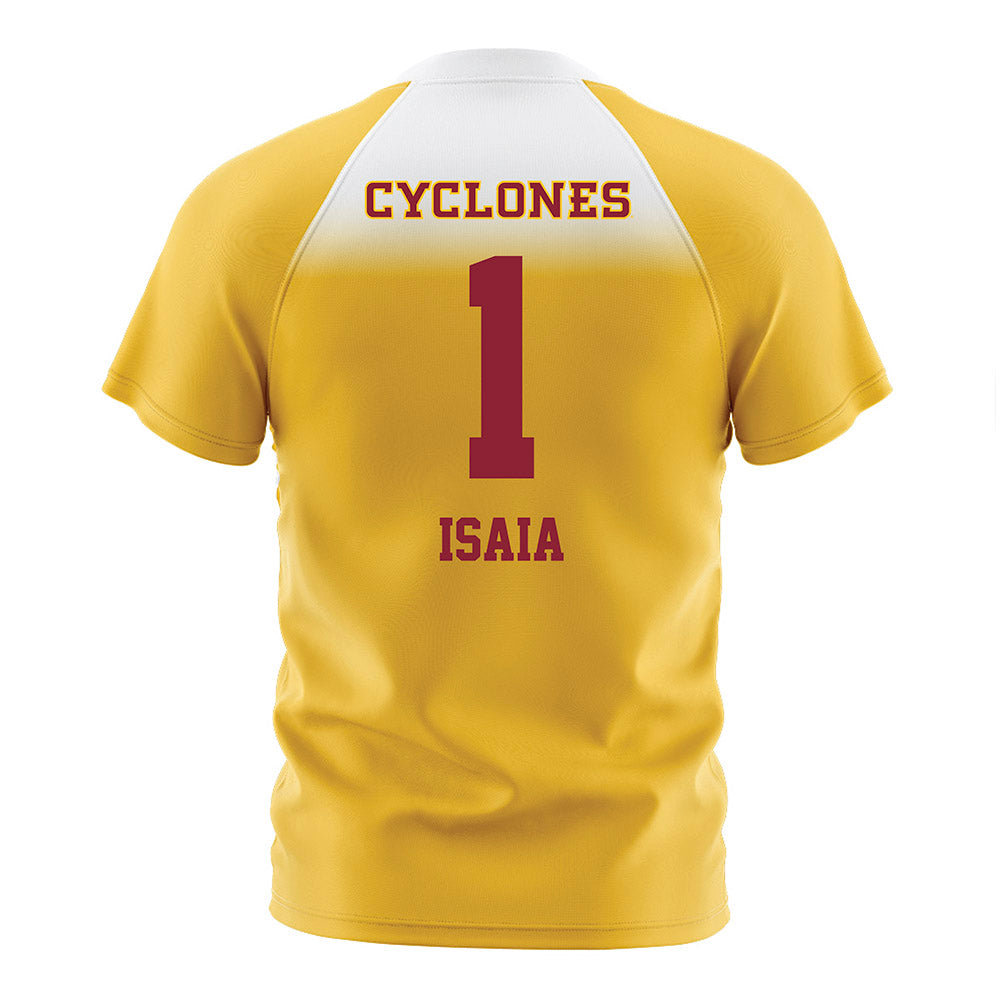Iowa State - NCAA Women's Soccer : Musuai Isaia - Gold Soccer Jersey-1