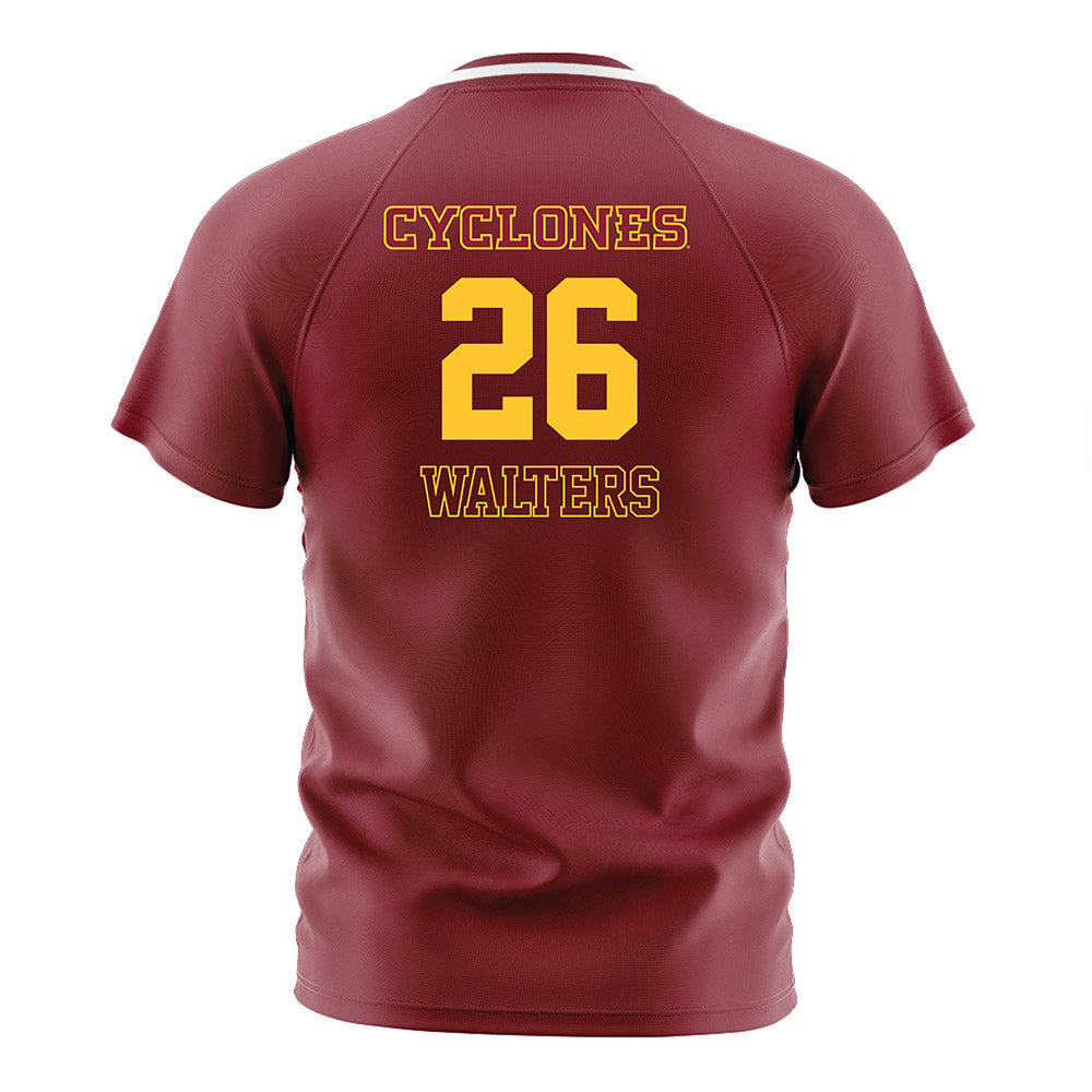 Iowa State - NCAA Women's Soccer : Sydney Walters - Cardinal Soccer Jersey-1