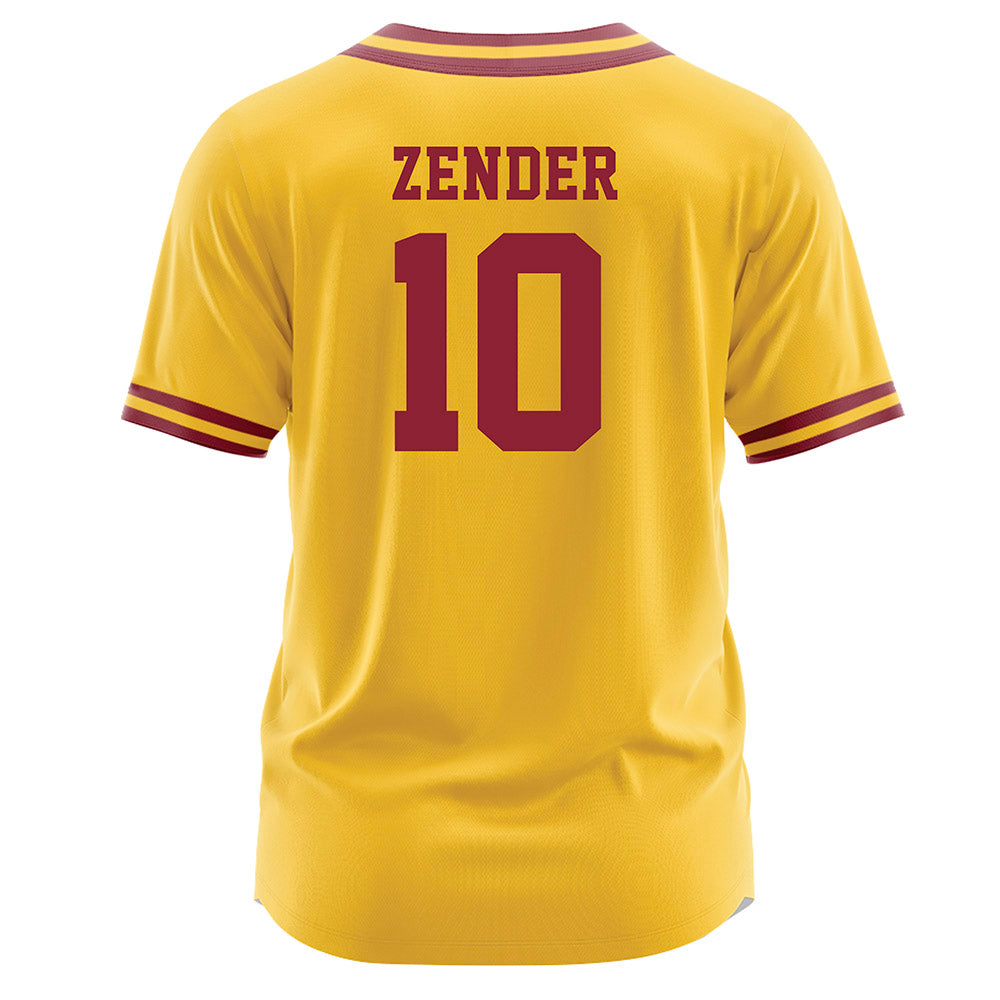 Iowa State - NCAA Softball : paige zender - Gold Jersey