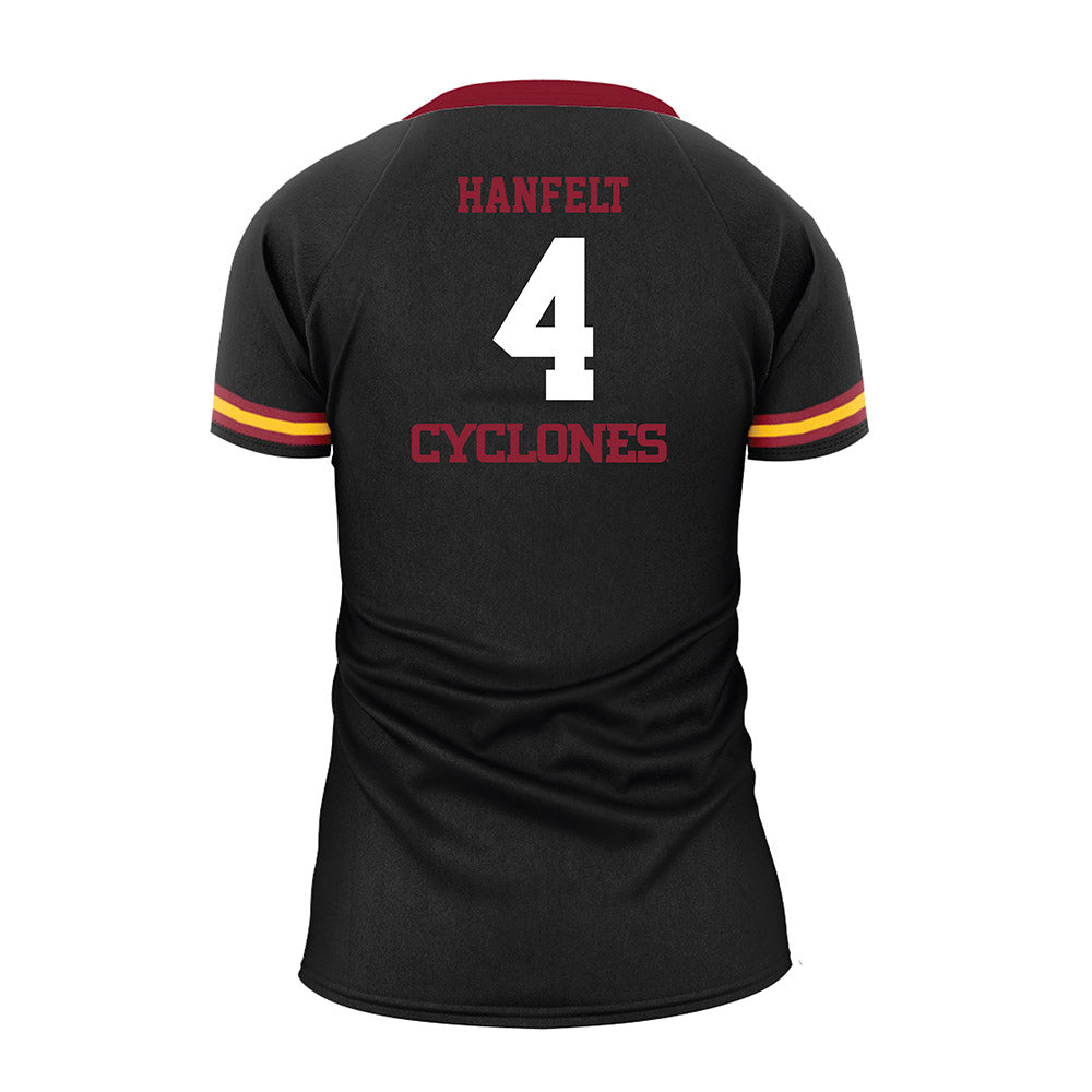 Iowa State - NCAA Women's Volleyball : Reagan Hanfelt - Black Volleyball Jersey-1