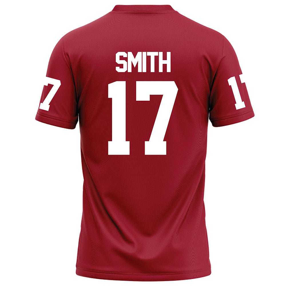 WSU - NCAA Football : Jamarey smith - Red Football Jersey-1