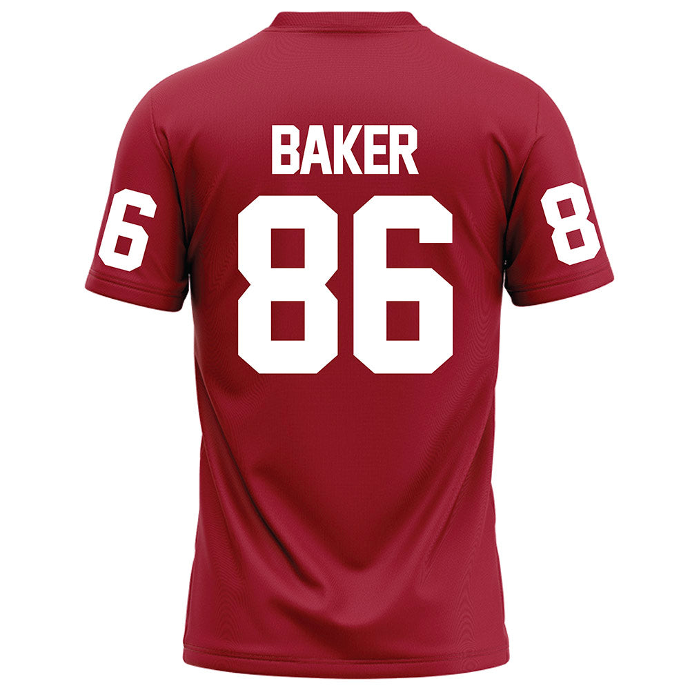 WSU - NCAA Football : Beau Baker - Red Football Jersey-1