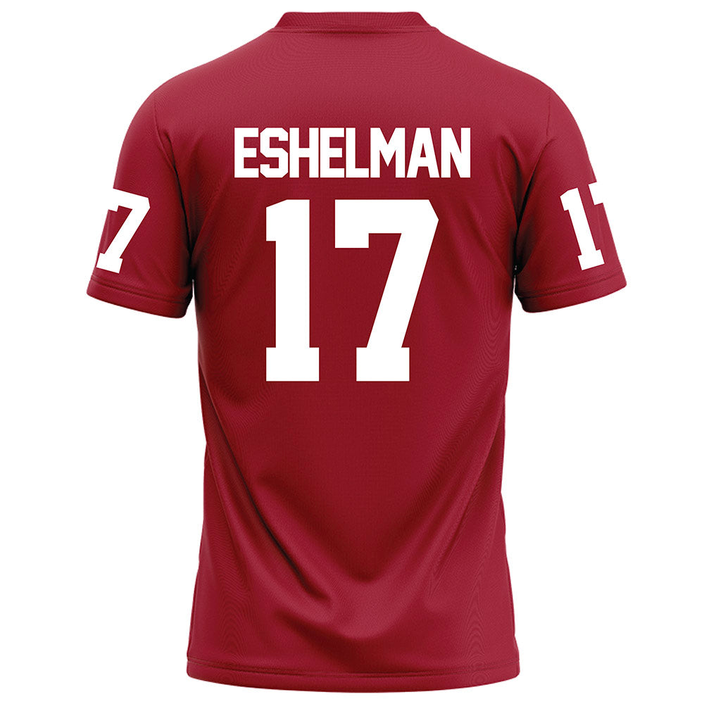 WSU - NCAA Football : Owen Eshelman - Red Football Jersey-1