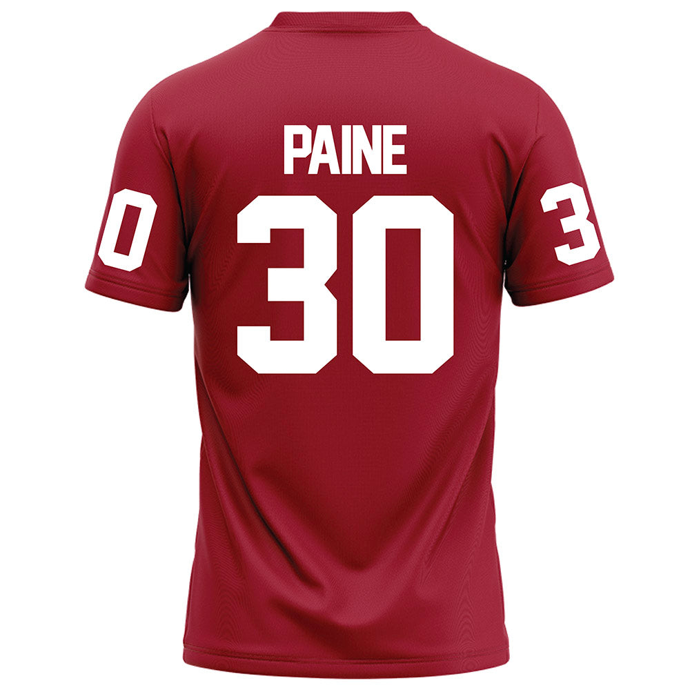 WSU - NCAA Football : Dylan Paine - Red Football Jersey-1