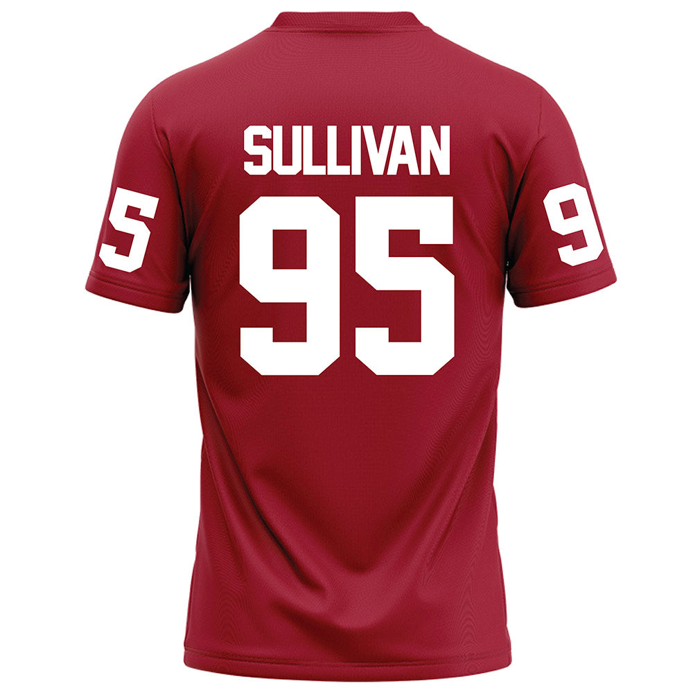 WSU - NCAA Football : Connor Sullivan - Red Football Jersey-1