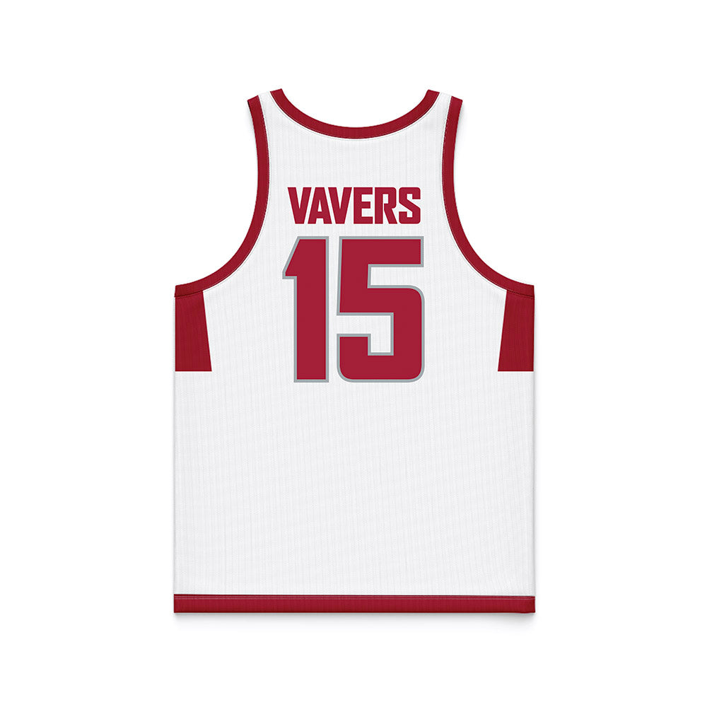 WSU - NCAA Men's Basketball : Rihards Vavers - White Basketball Jersey