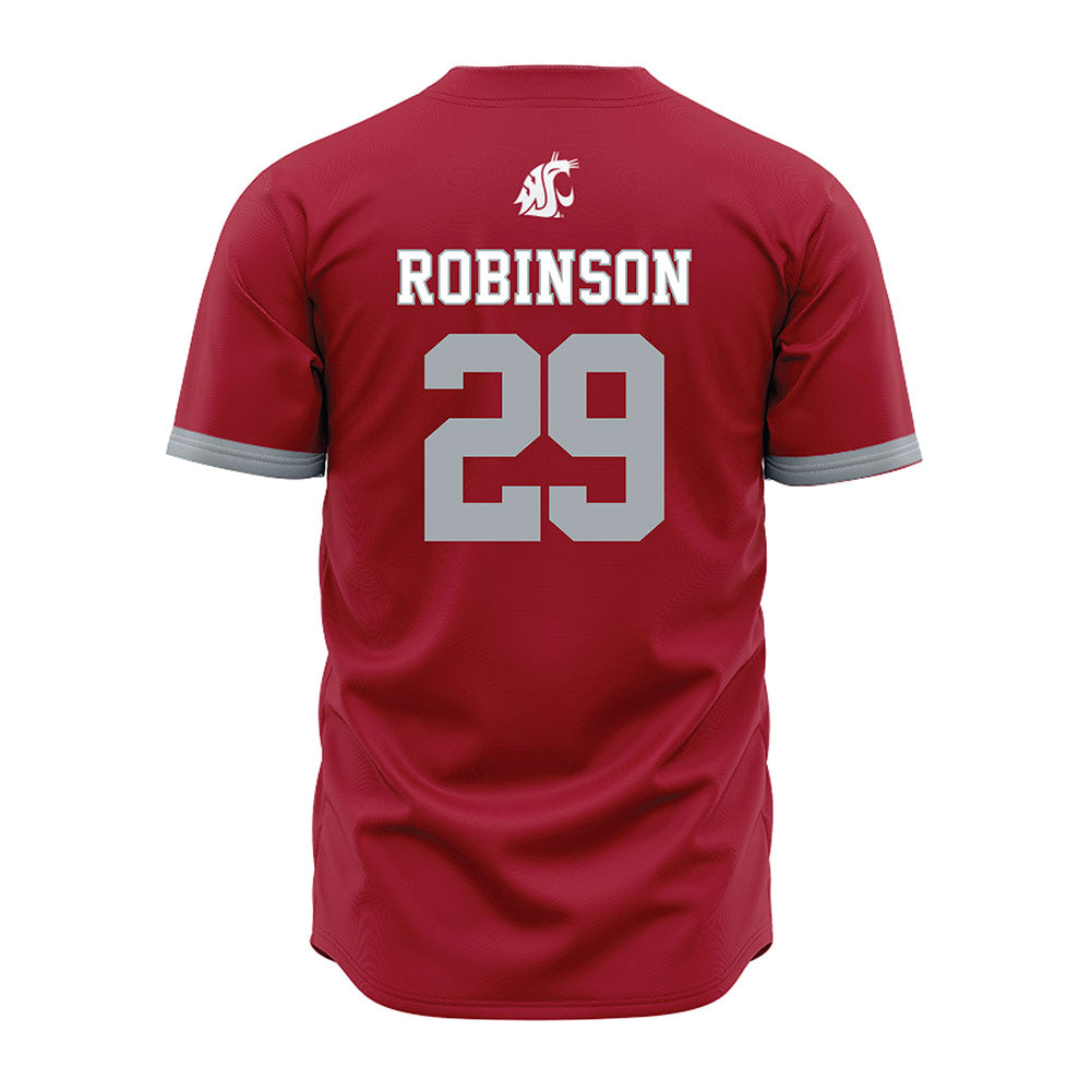 WSU - NCAA Baseball : Jacob Robinson - Red Jersey