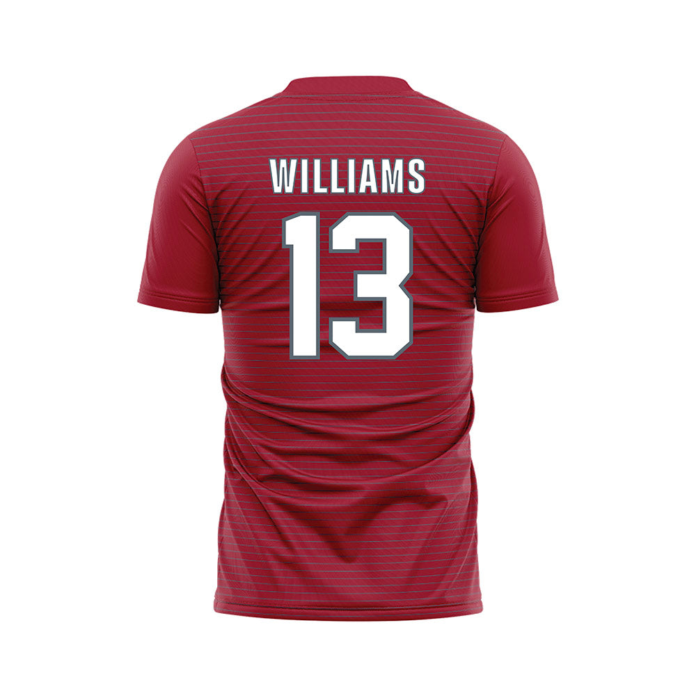 WSU - NCAA Women's Soccer : Jamuna Williams - Red Soccer Jersey-1