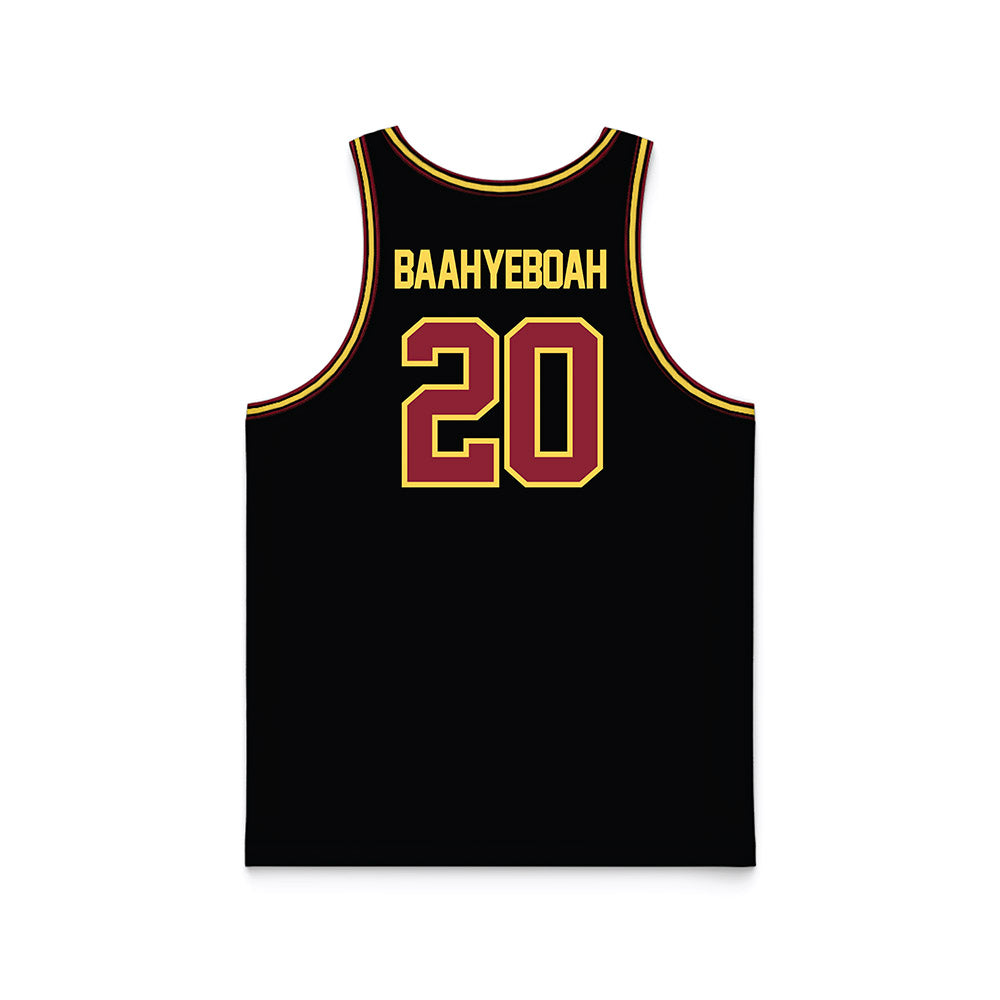 NSU - NCAA Men's Basketball : Marley Baah-Yeboah - Black Basketball Jersey-1