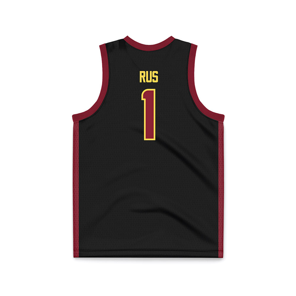 NSU - NCAA Women's Basketball : Reagan Rus - Black Basketball Jersey-1