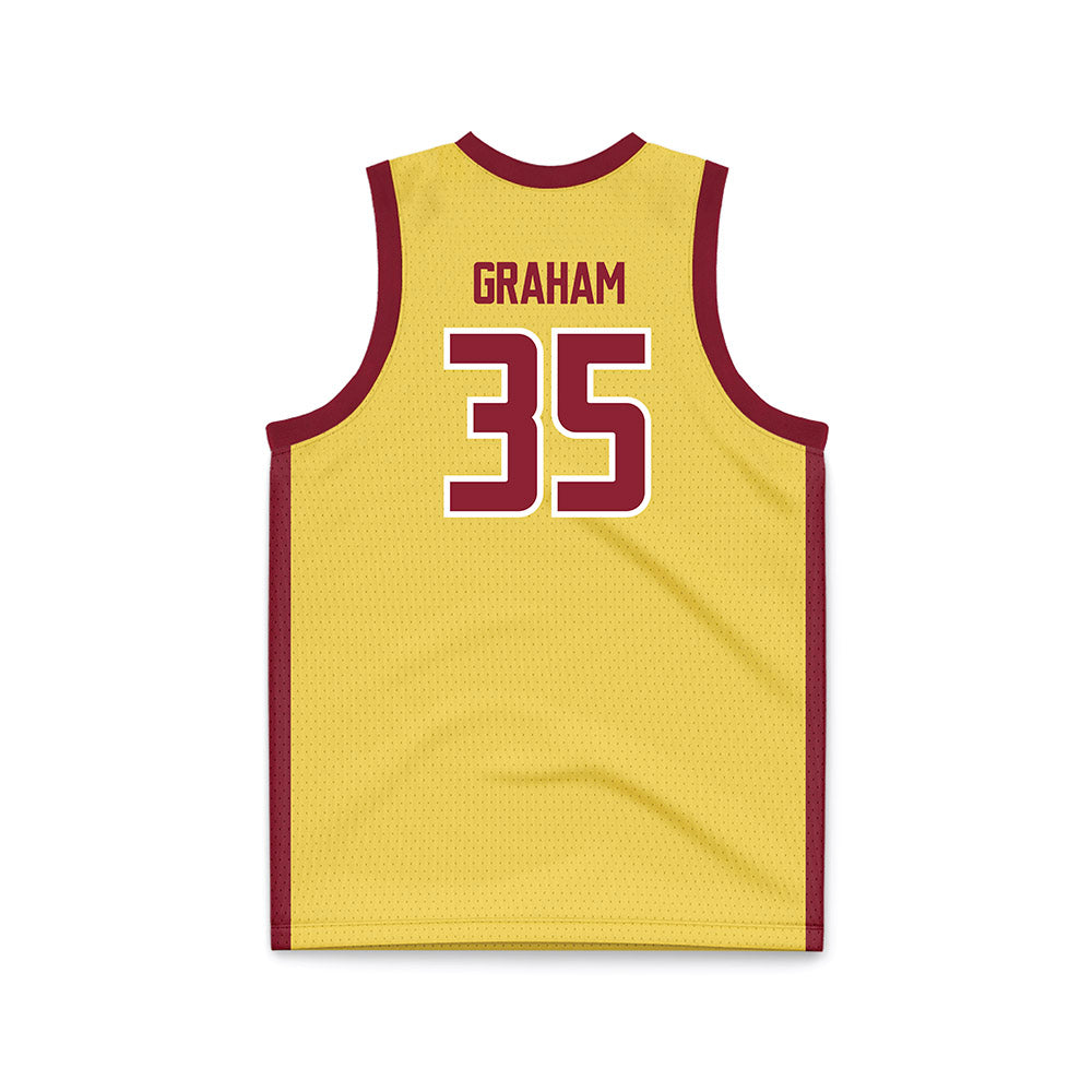 NSU - NCAA Women's Basketball : Telia Graham - Yellow Basketball Jersey-1