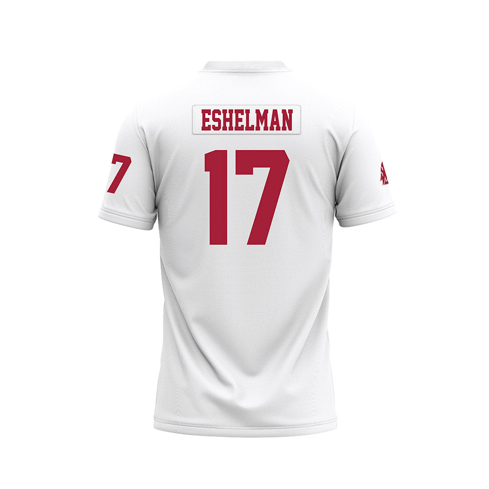 WSU - NCAA Football : Owen Eshelman - White Football Jersey-1