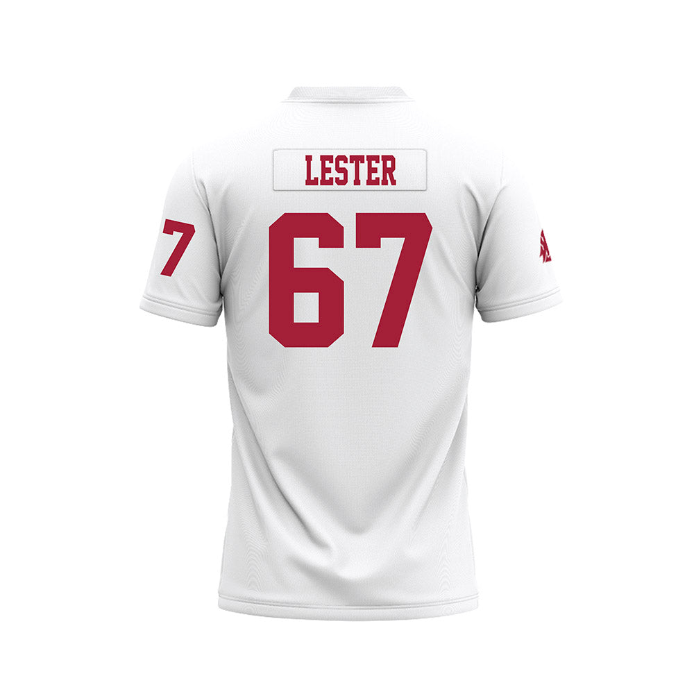 WSU - NCAA Football : Jonny Lester - White Football Jersey-1