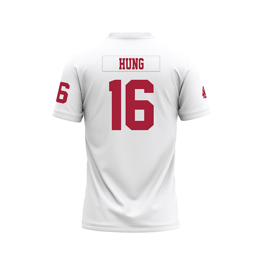 WSU - NCAA Football : Isaiah Hung - White Football Jersey-1