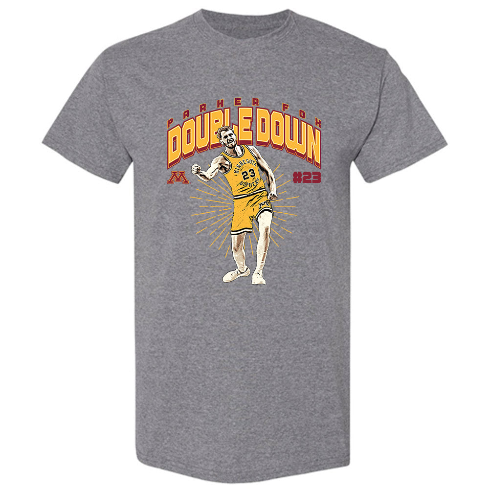 Minnesota - NCAA Men's Basketball : Parker Fox - Individual Caricature T-Shirt