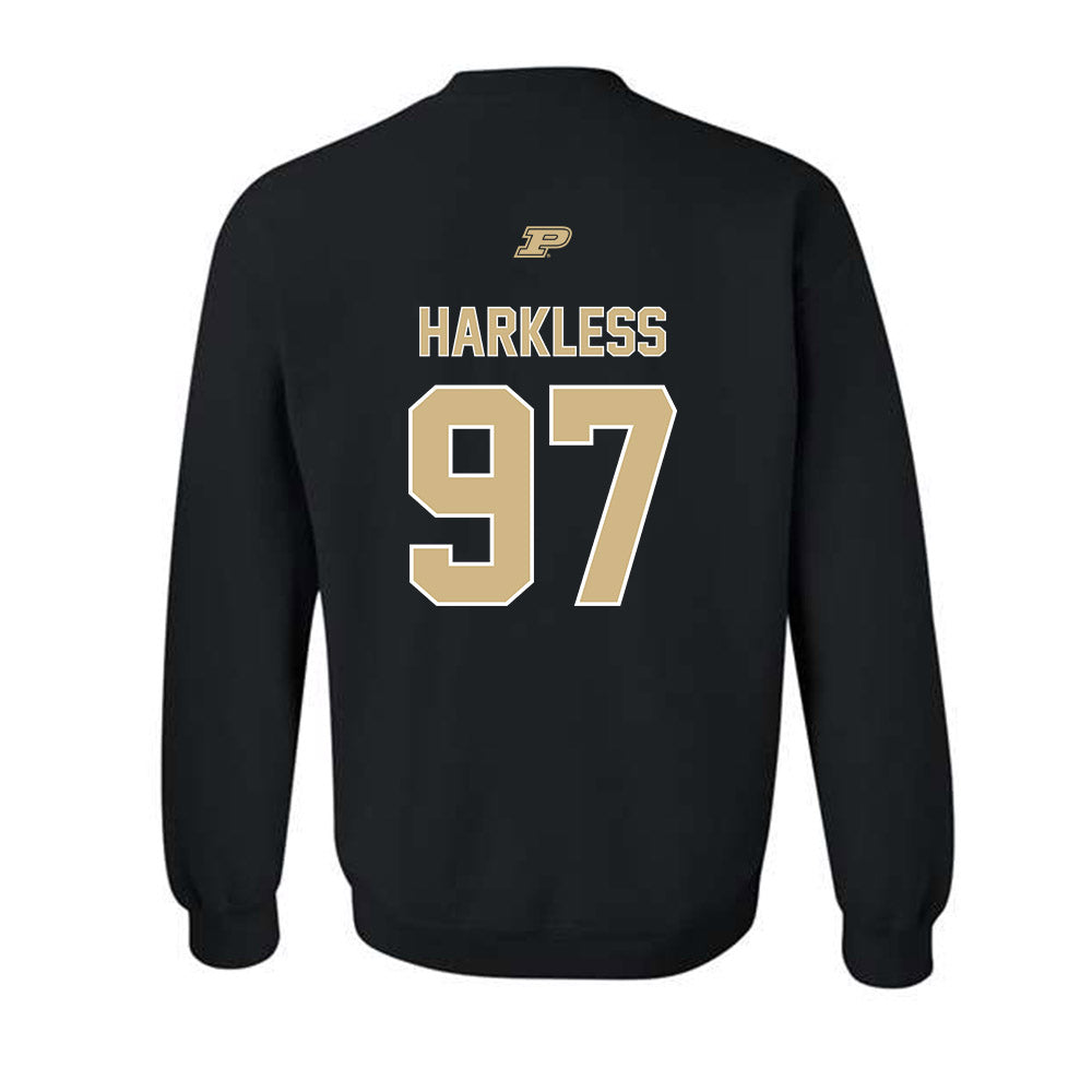 Purdue - NCAA Football : Jamarrion Harkless - Sports Shersey Crewneck Sweatshirt