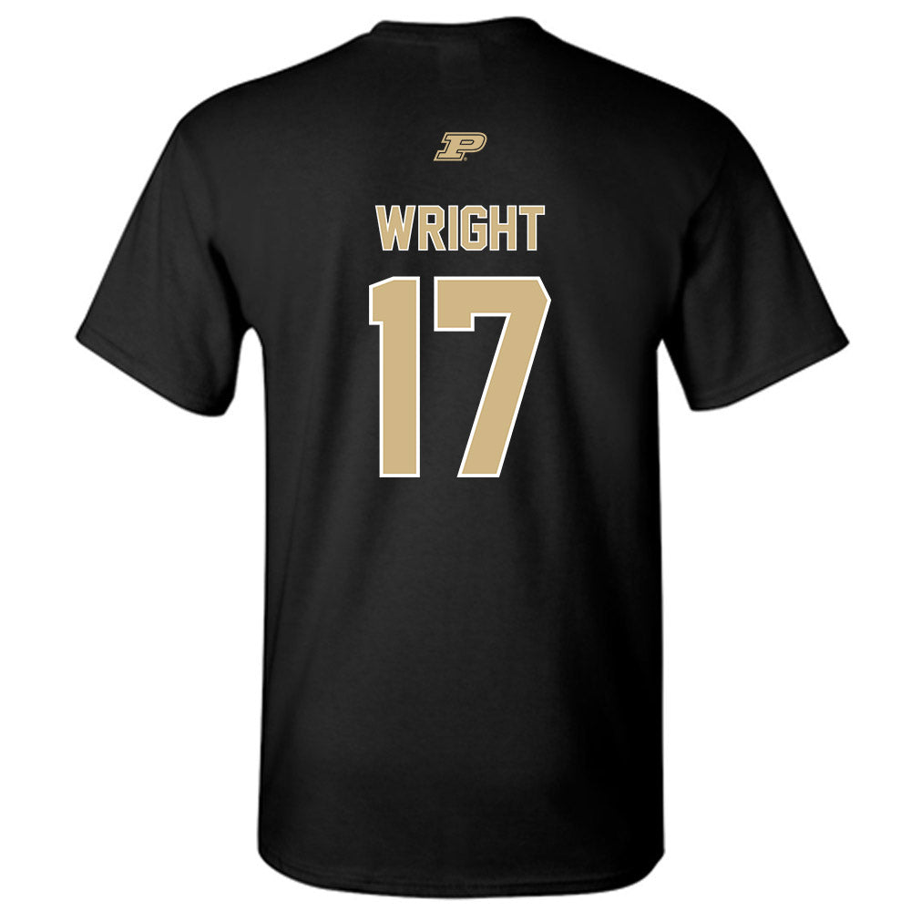 Purdue - NCAA Football : Traveon Wright - Sports Shersey T-Shirt-1