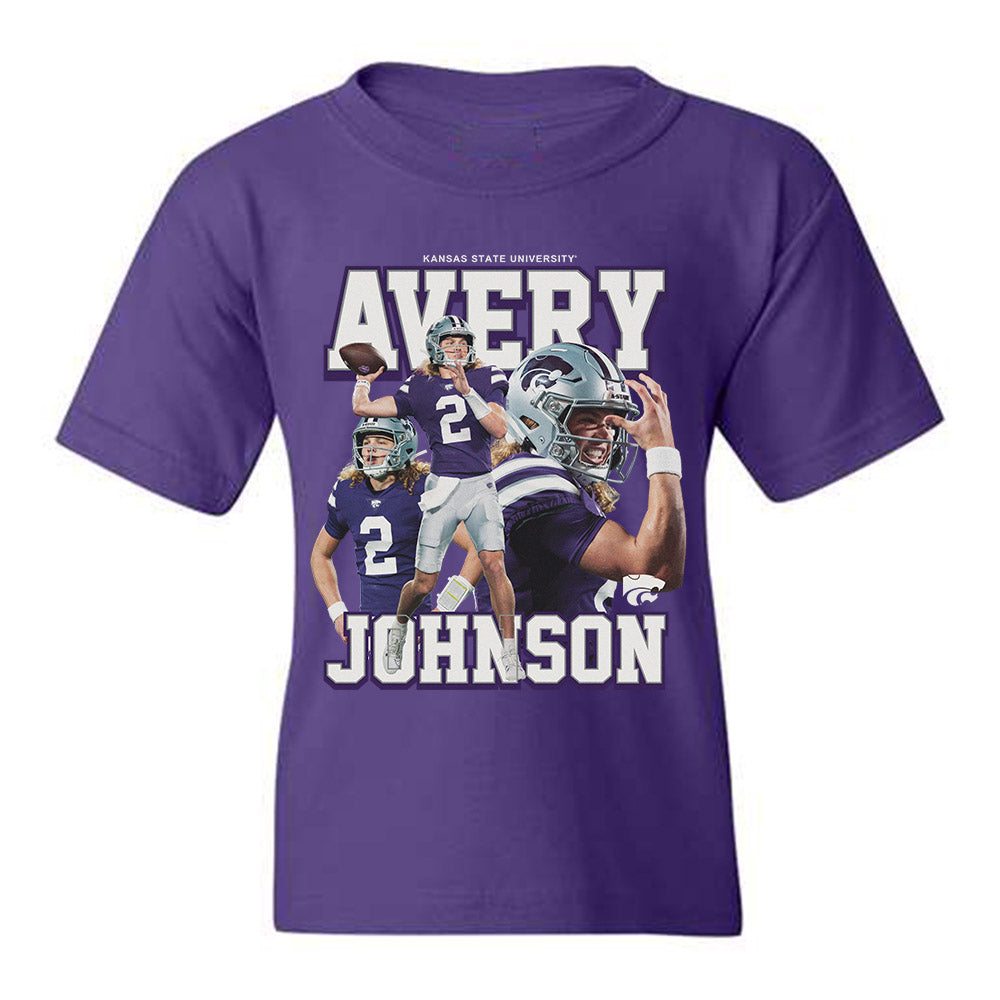 Kansas State - NCAA Football : Avery Johnson - Player Collage Youth T-Shirt