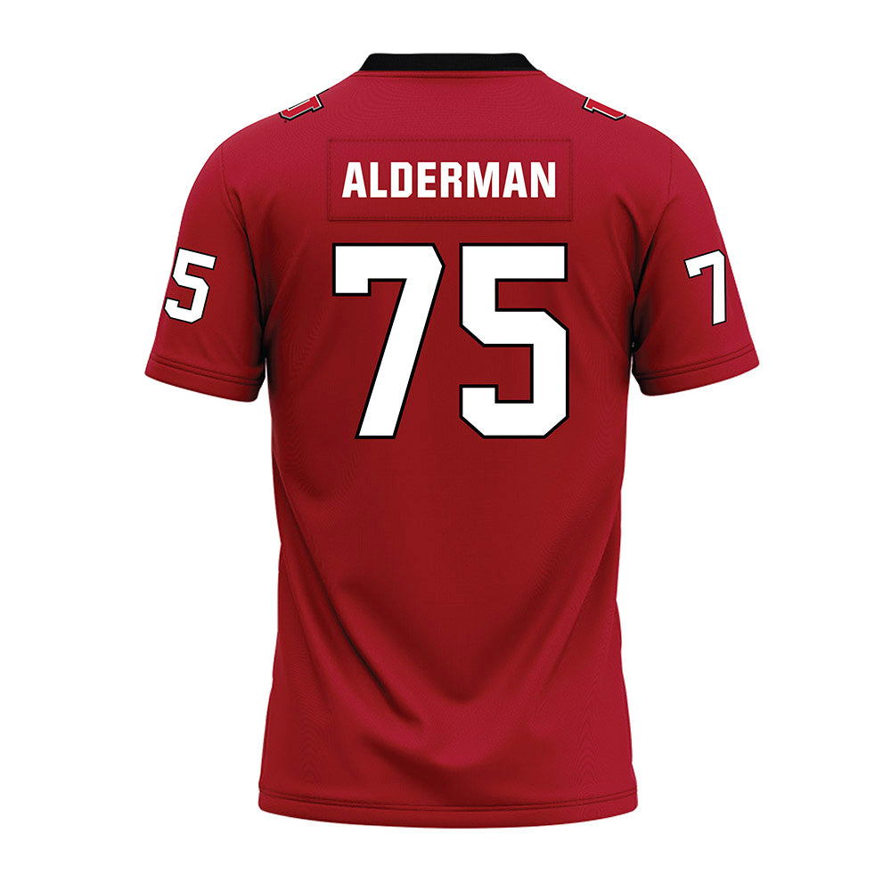 Utah - NCAA Football : Roger Alderman - Red Premium Football Jersey