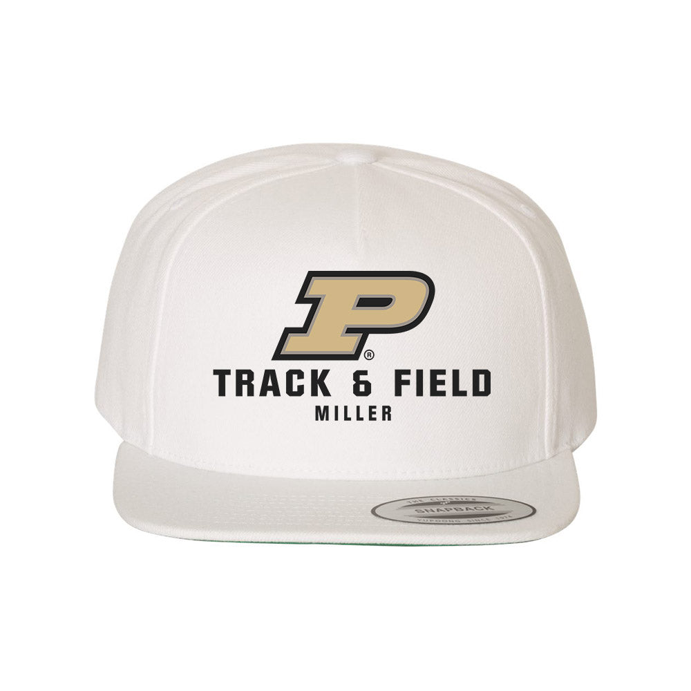 Purdue - NCAA Men's Track & Field : Triston Miller - Snapback Hat-0