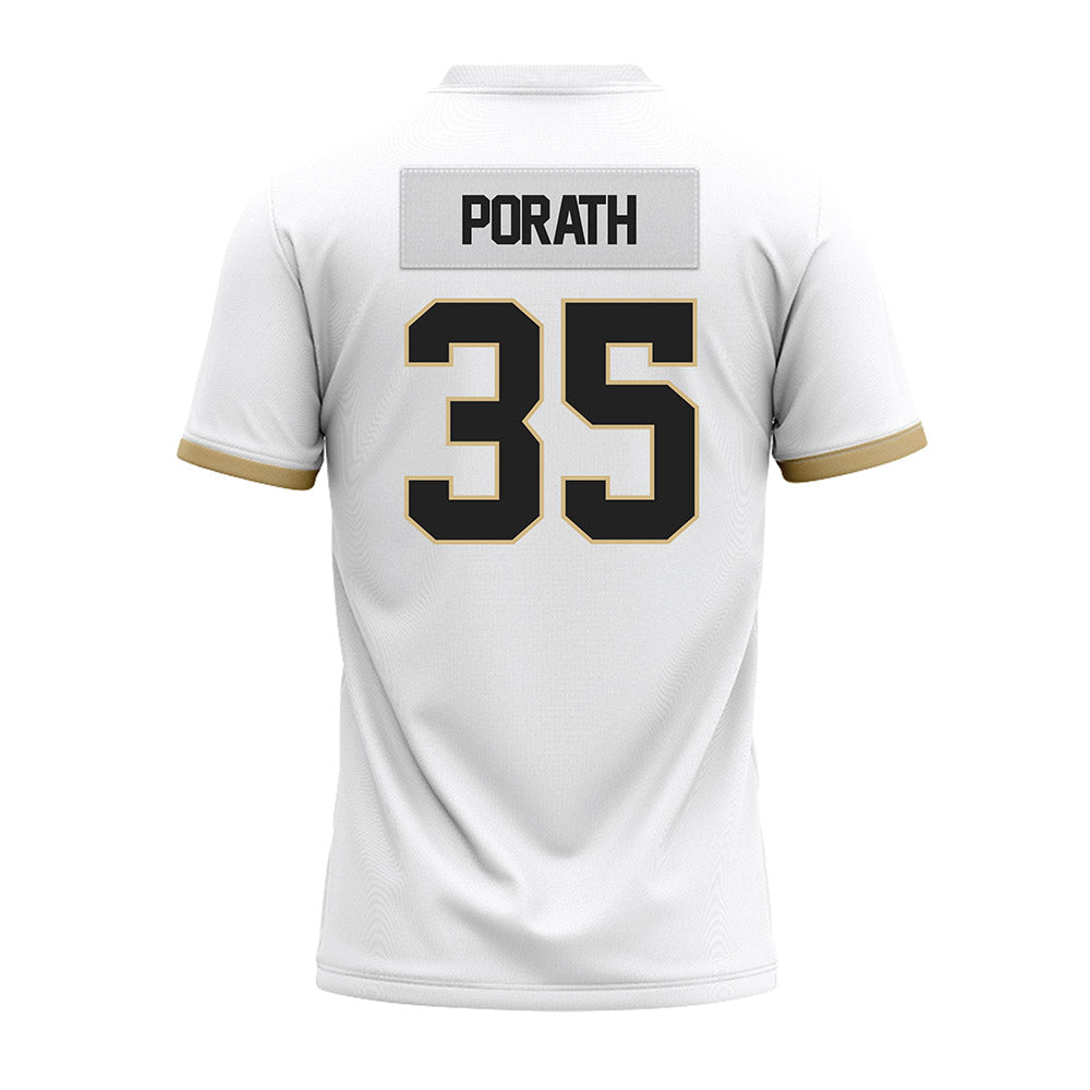 Purdue - NCAA Football : Spencer Porath - White Premium Football Jersey