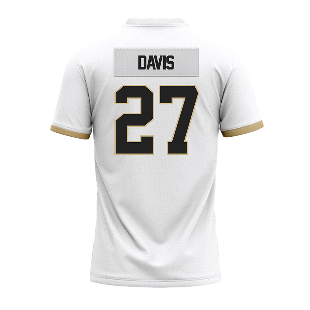 Purdue - NCAA Football : Owen Davis - White Premium Football Jersey-1