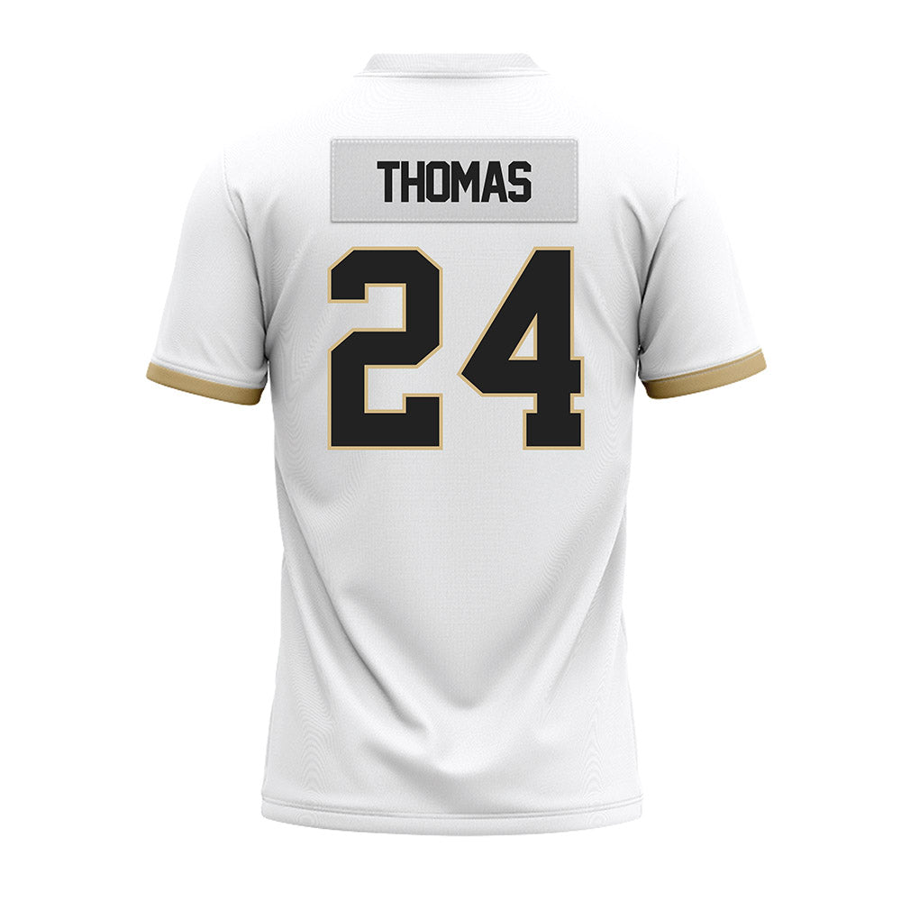 Purdue - NCAA Football : Malachi Thomas - White Premium Football Jersey-1