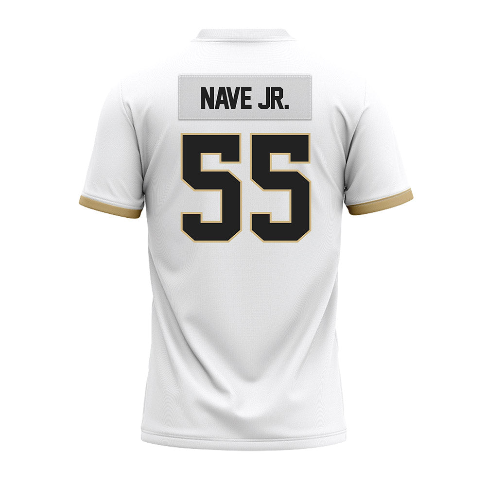 Purdue - NCAA Football : Marc Nave Jr. - White Premium Football Jersey-1