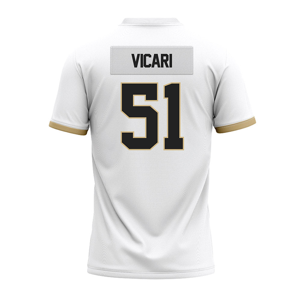 Purdue - NCAA Football : Mason Vicari - White Premium Football Jersey-1