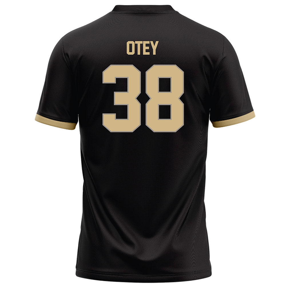 Purdue - NCAA Football : Zyntreacs Otey - Black Football Jersey-1