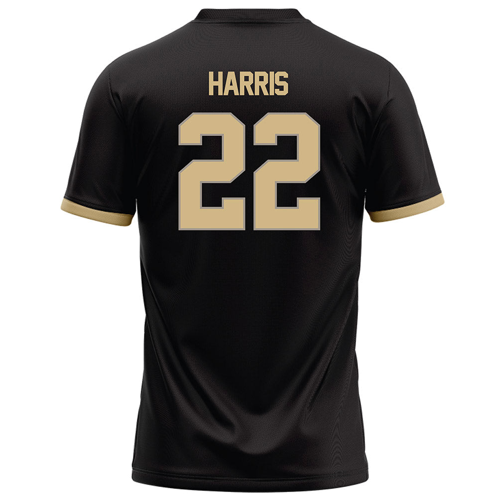 Purdue - NCAA Football : Antonio Harris - Black Football Jersey-1