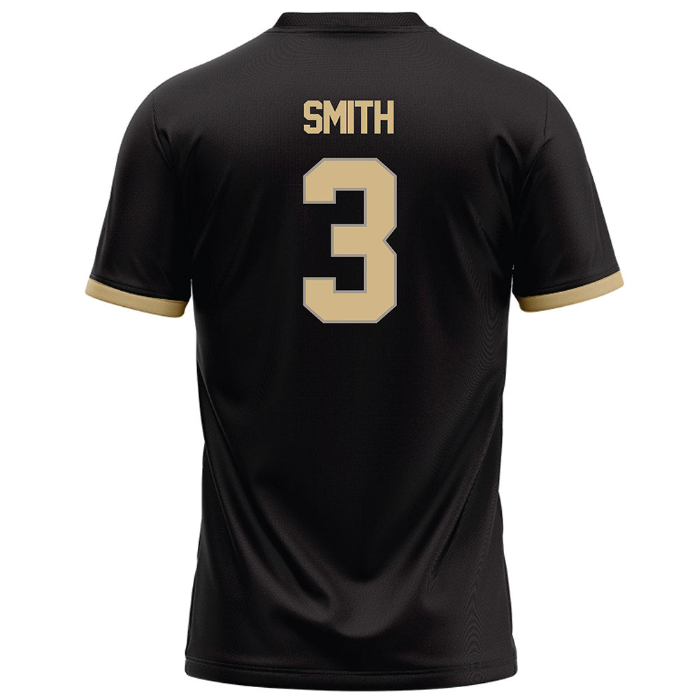 Purdue - NCAA Football : Sterling Smith - Black Football Jersey-1