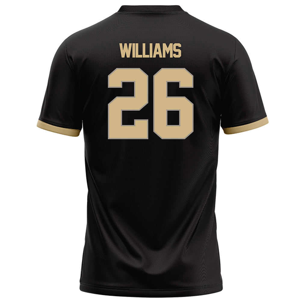 Purdue - NCAA Football : Zeke Williams - Black Football Jersey-1