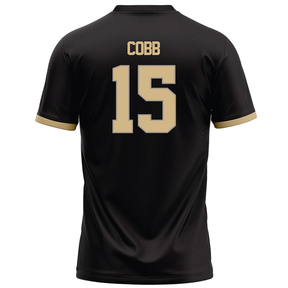 Purdue - NCAA Football : Vi'Naz Cobb - Black Football Jersey-1