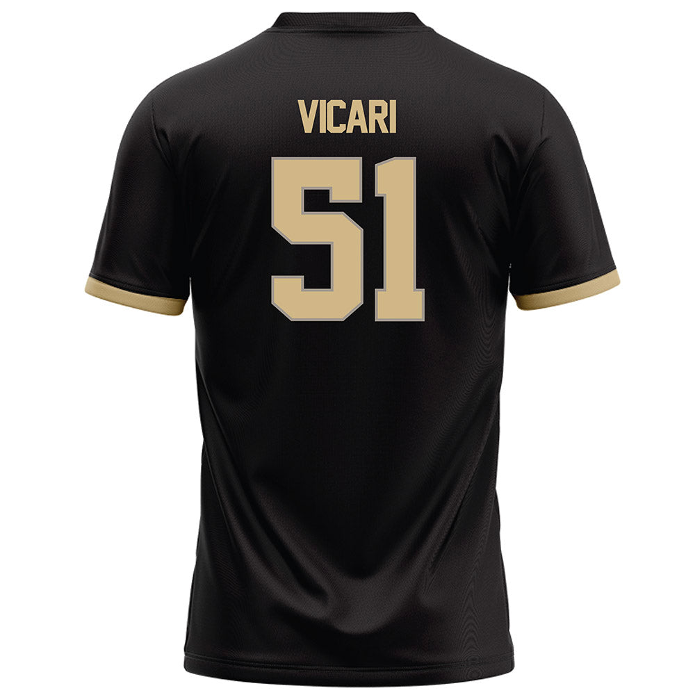 Purdue - NCAA Football : Mason Vicari - Black Football Jersey-1