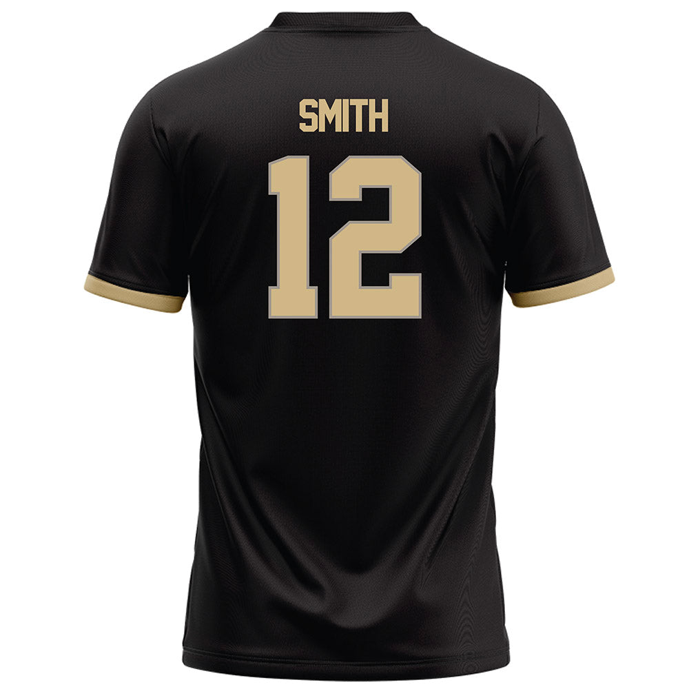 Purdue - NCAA Football : Corey Smith - Black Football Jersey-1