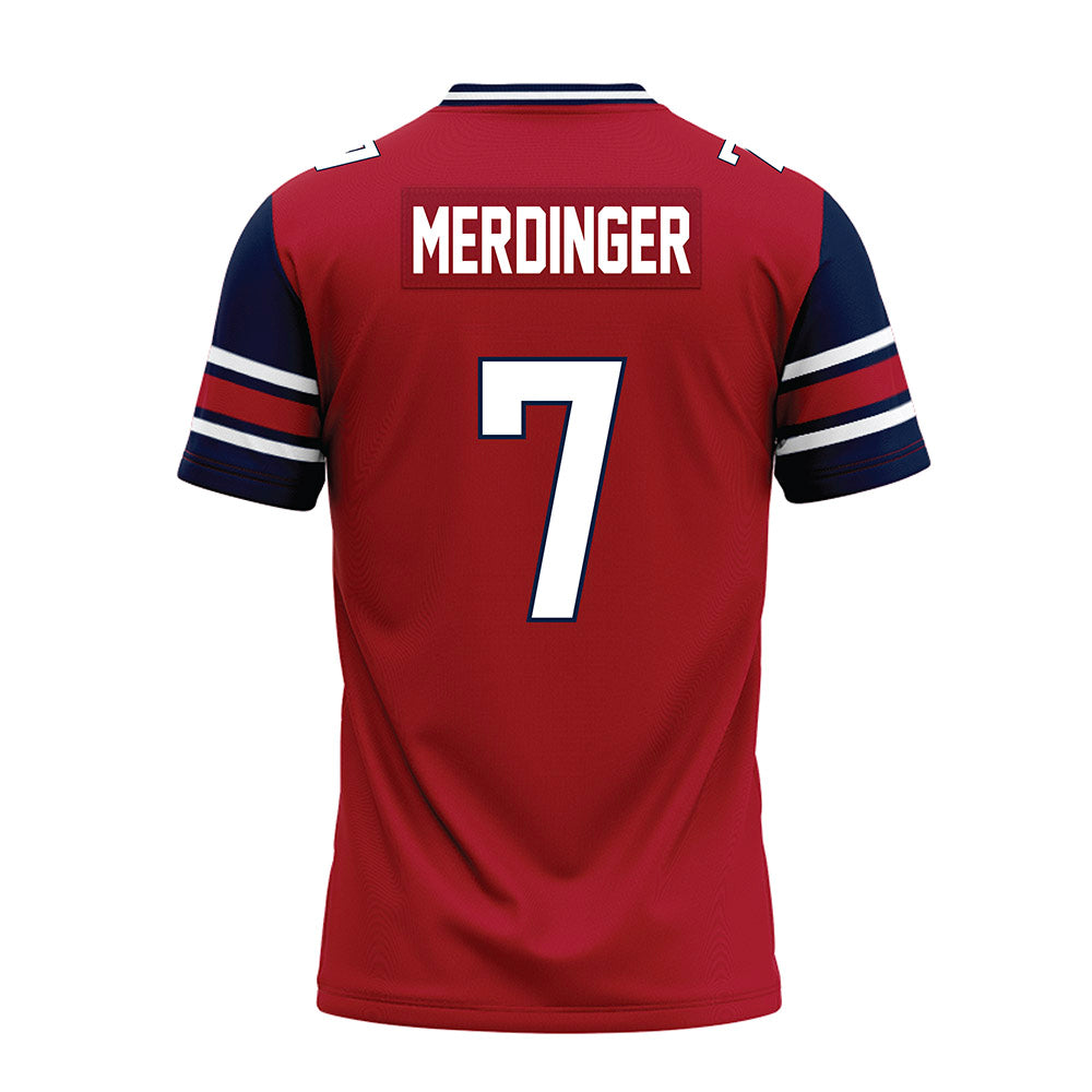 Liberty - NCAA Football : Michael Merdinger - Red Premium Football Jersey-1
