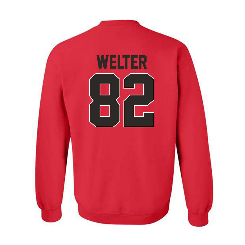 Youngstown State - NCAA Football : Max Welter - Classic Shersey Crewneck Sweatshirt-1