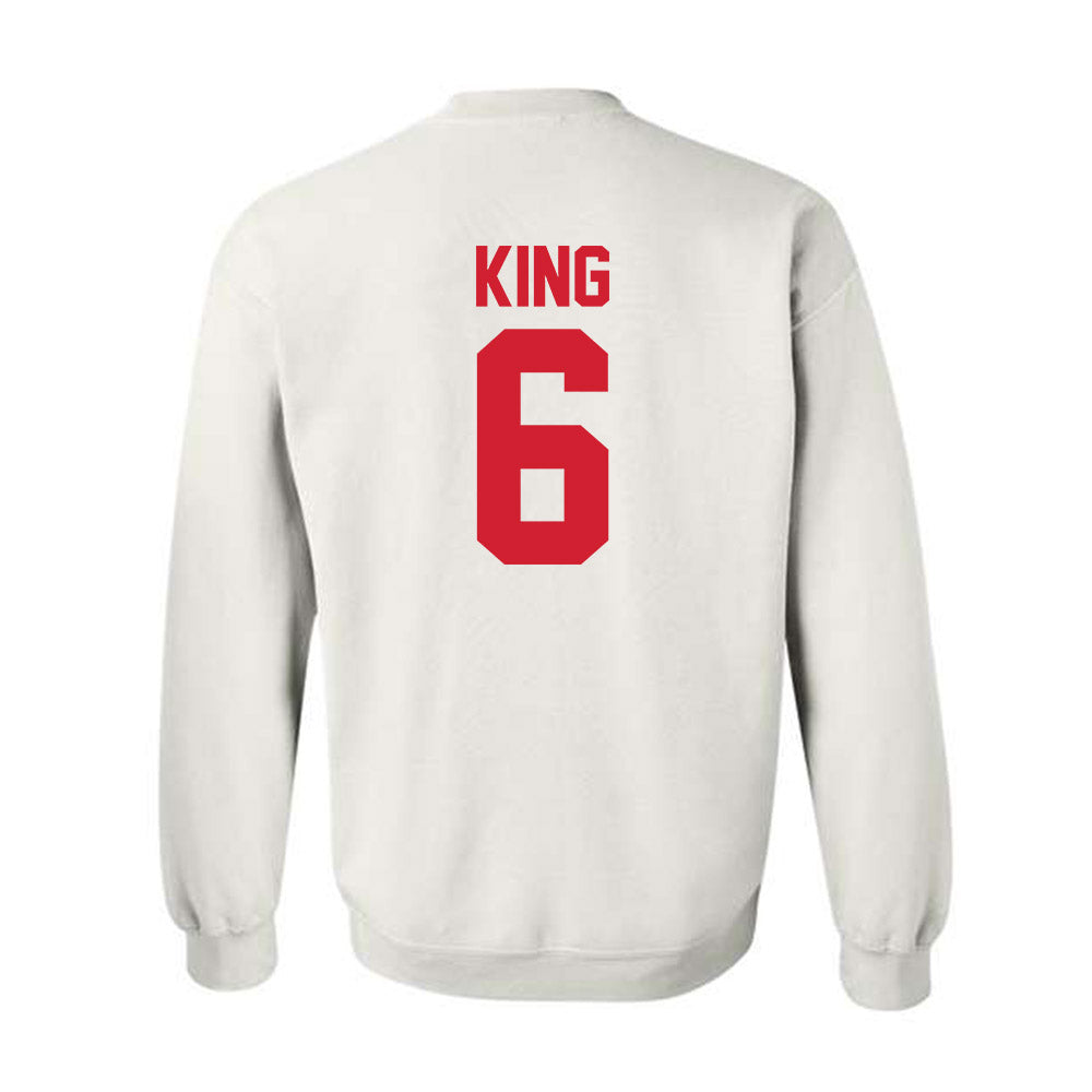 Youngstown State - NCAA Men's Basketball : Drew King - Classic Shersey Crewneck Sweatshirt-1