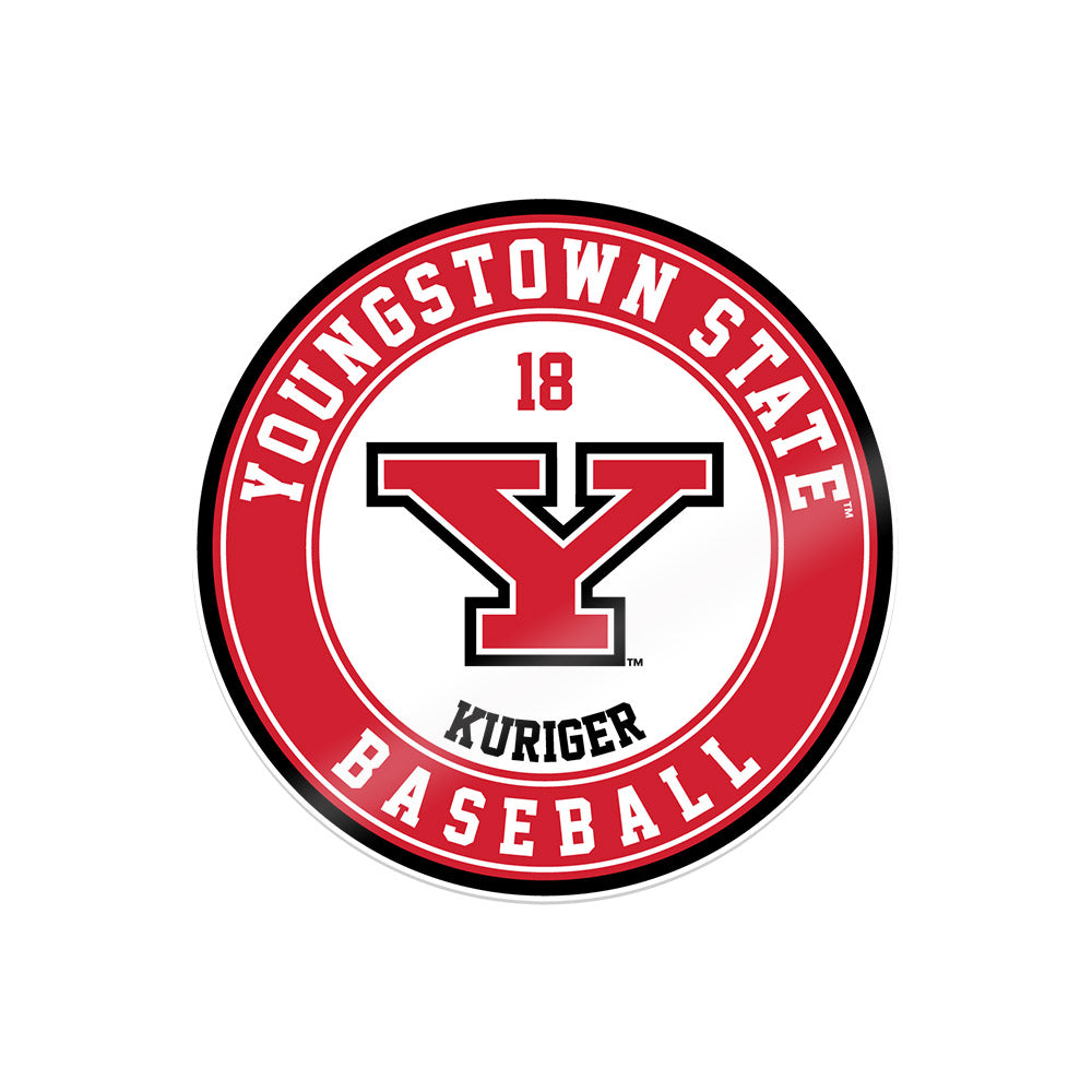 Youngstown State - NCAA Baseball : Brayden Kuriger - Sticker-0