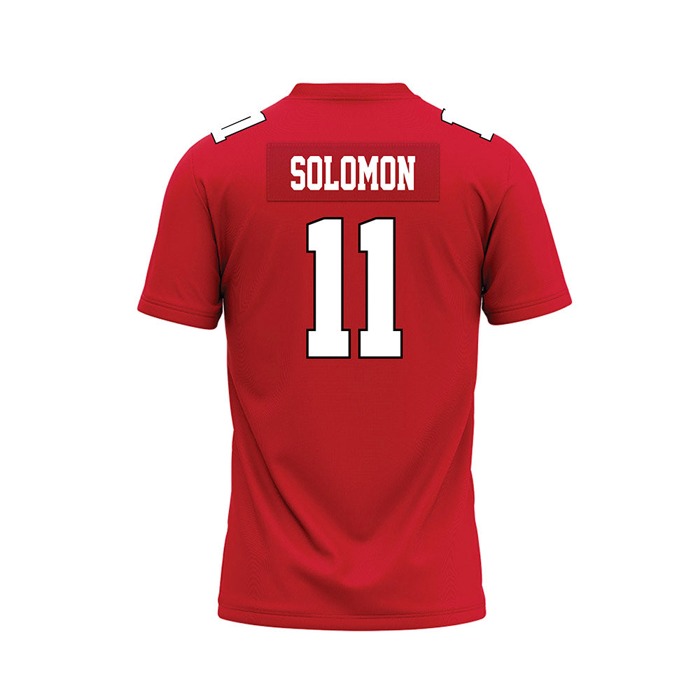Youngstown State - NCAA Football : Mike Solomon - Red Premium Football Jersey-1