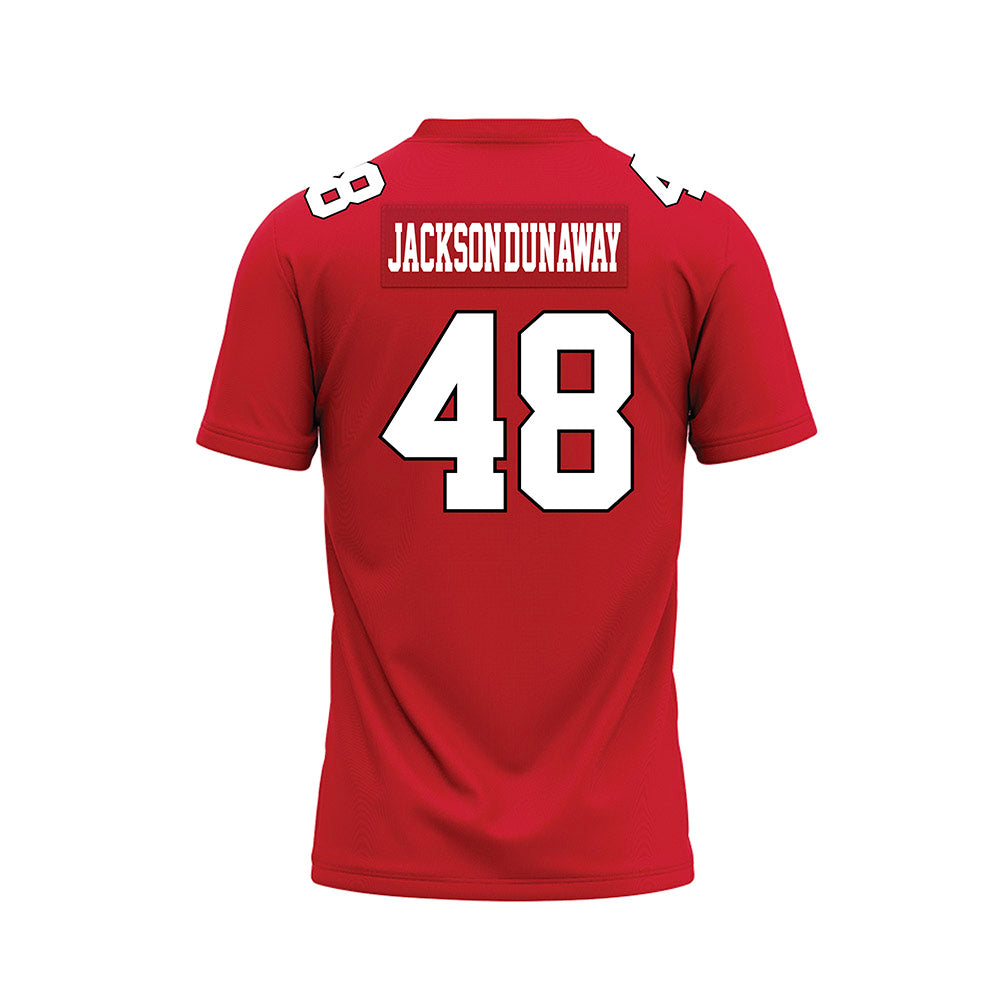Youngstown State - NCAA Football : Andrew Jackson-Dunaway - Red Premium Football Jersey-1