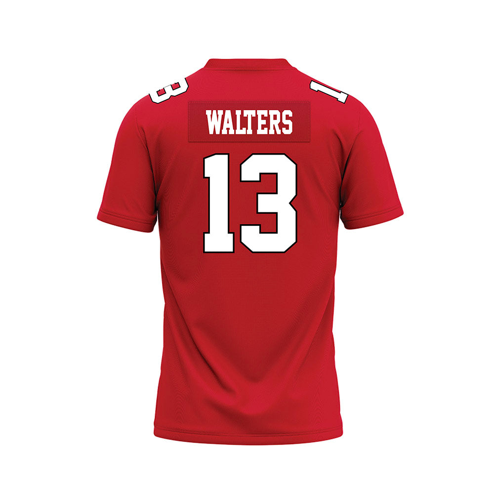 Youngstown State - NCAA Football : Fresh Walters - Red Premium Football Jersey-1