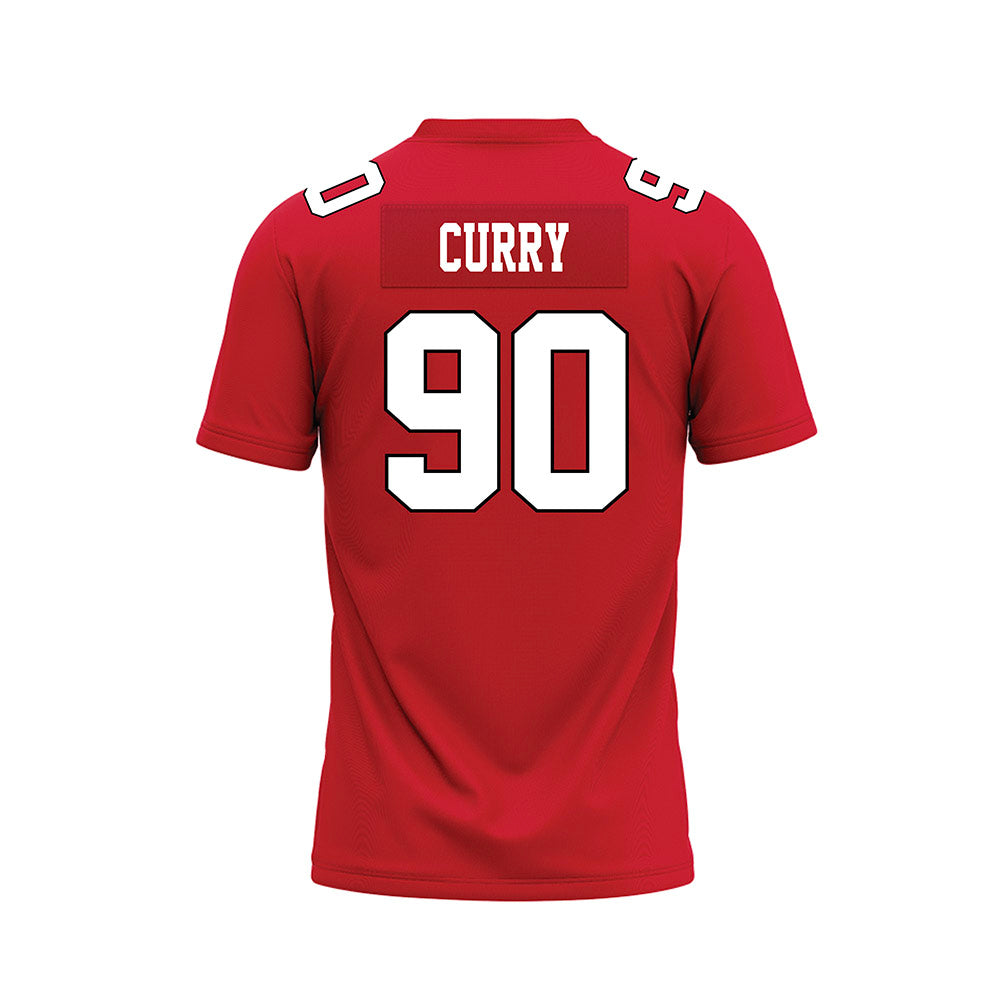 Youngstown State - NCAA Football : Ebony Curry - Red Premium Football Jersey-1