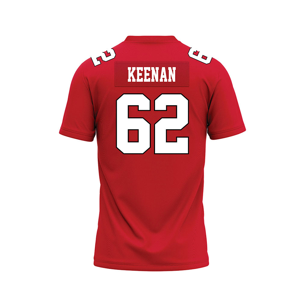 Youngstown State - NCAA Football : Shane Keenan - Red Premium Football Jersey-1