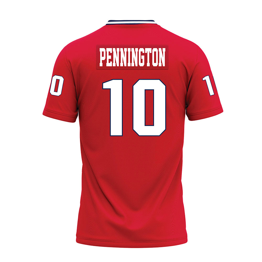 Dayton - NCAA Football : Luke Pennington - Red Premium Football Jersey-1